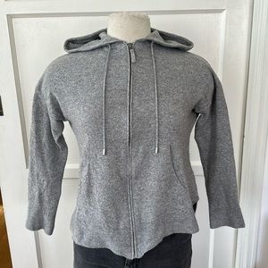 United Colors of Benetton gray cashmere blend zip hoodie XS